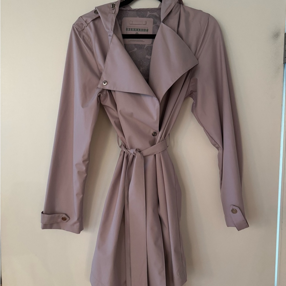 Bernardo Light Purple Trench Coat - Picture 3 of 6